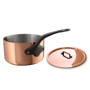 (0.8l) - Mauviel 6540.13 MHeritage M250C 2.5mm Copper Saucepan with Lid, 0.8l,