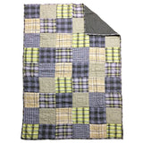 Patchwork Quilt Multi Cover 190 X 190 cm Green fi-ra- rej128 –