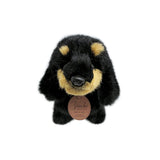SAN-EI I-6860 Graceful Dog, Made in Japan, Dachshund S, Black & Tan Standing Plush Toy, Total Length 10.2 inches (26 cm)