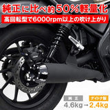 Slip-on muffler Reble for Daytona Bike 250/ABS/S EDITION (17-21) exclusive megaphone type muffler black end 16982