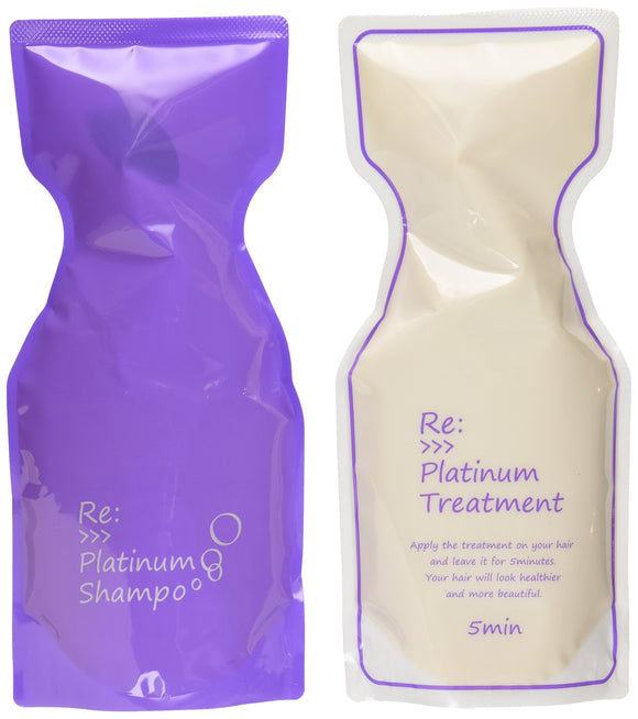 ADJUVANT Re: Platinum Shampoo 700ml & Treatment 700g Set 700ml, 700g