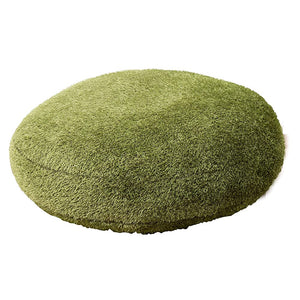 Hagiwara Round Cushion, Green, Diameter Approx. 35.4 x 5.9 inches (90 x 15 cm), "Sheva" Lawn Style Cushion