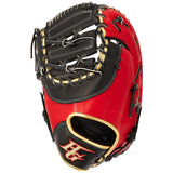 Mitt for softball / soft first baseman BSG-665F Black x Red Orange