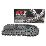 EK SX RING SEAL CHAIN, 520RR/SM Silver, 114L [Semi-Press Clip Joint]