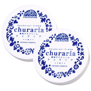 Medicinal Deo Cream Churalia 2 pieces (27g x 2 pieces) [ antiperspirant armpit feet fragrance free armpit sweat foot odor water repellent menthol] Churacos