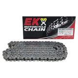 EK 428zvx QX Ring Seal Chain, Silver, 2.2 Gal (92 L), Semi-Press Clip Joints, 428ZVX (CR/NP)