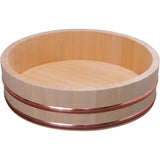 Kisosawa Thick Rice Table, Sushi Tub, Rice Kiri, 11.8 inches (30 cm), 3 Cups