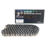 Thred Motorcycle Chain 530Z Black/Gold 110L MLJ (Cashime Joint) QX2 Ring Seal