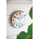 INTERFORM INC. CL-8332WH Radio Wall Clock, Easy to Read Colorful, Wall Clock, FORLI