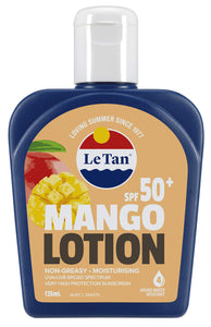 Le Tan Sunscreen Lotion Mango SPF50+ Sunscreen 125ml