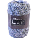 Nikkevictor LGR Wool Reggaale Yarn, Medium Thickness, Col. 203, Green, 1.4 oz (40 g), Approx. 136 m, 10-Skein Set
