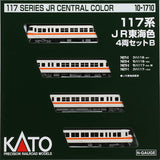 KATO 10-1710 N Gauge 117 Series JR Tokai Color 4 Car Set B Railway Model Train White
