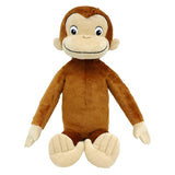 NHK Curious George Seated Plush Doll, 11.8in (30cm) tall when seated