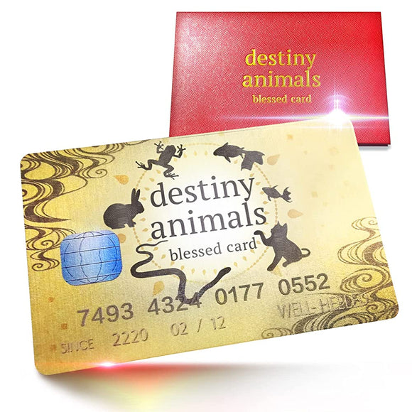 destiny animals blessed card, Feng Shui Card, Increases Money, Good Luck, Lottery Luck