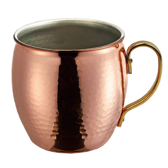 Pearl Metal HB-7939 Mug, Made in Japan, 16.9 fl oz (500 ml), Tsubame no Takumi, Pure Copper Hammered, Made in Tsubame City, Niigata Prefecture