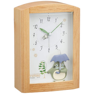 My Neighbor Totoro R752N 4RM752MN06 Alarm Clock with Music Box Melody, Brown, Rhythm