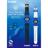 [Casio] Babygie Watch Radio Solar Love The Sea And The Earth Eye Search Japan Collaboration Model BGD-5700UK-2JR Women's White