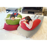 Mogu Bead Cushion, Silver Gray, Powder Support Set, Approx. Width 27.6 x Height 35.4 x Height 7.9 inches (70 x 90 x 20 cm)