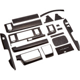 SILKBLAZE Interior panel set 200 Hiace 4/Standard/Mahogany Black Wood Me 16P Set SB-PNL-268