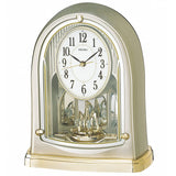 SEIKO CLOCK Ki Clock Atomic Analog Rotation Decoration THIN GOLD PEARLL by241G SEIKO