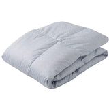 Nishikawa KE09005005B2 Comforter Cover, Blue, Single, 70% Duck Down, Washable, Smooth, Stain Resistant, Crescent