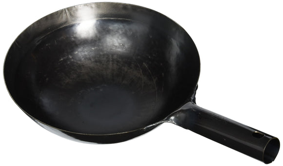 Yamada Iron Hammered Wok, 10.6 inches (27 cm) (Plate Thickness 0.05 inches (1.2 mm)