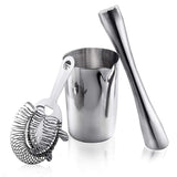 Lucky Style Cocktail Shaker, Bartender, Cocktail Set, Shaker, 1.0 / 1.6 fl oz (30 / 45 ml), Graduation, Measuring Cup, Mixing, 8-Piece Bar Set