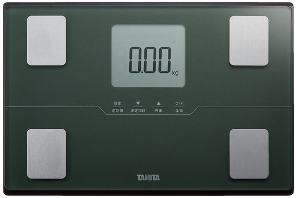 Tanita BC-315 GR Body Composition Meter, 1.8 oz (50 g), Green, Auto Recognition Function, Standing Storage