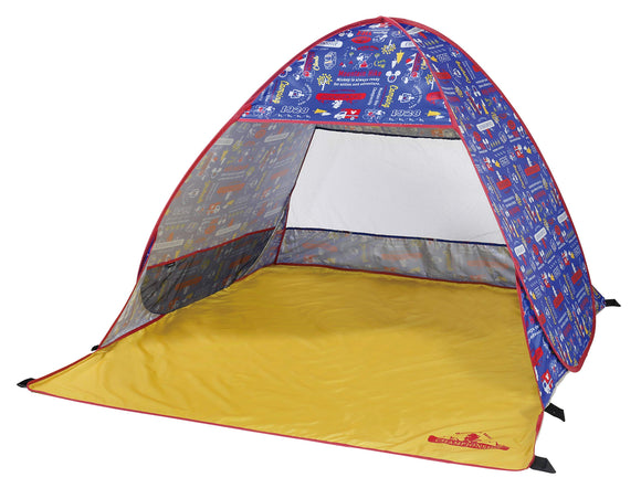 Pearl Metal Captain Stag Disney Tent One Touch Tent Beach Tent Pop-up Tent Duo UV [for 2 people] Approximately 1.4 tatami mats 6 pegs, carry bag included MA-1085 / MA-1086