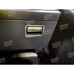 IDT Mini Wess 80 Series Voxy Noah Esquire Silver Glove Box Steering Wheel Cover Accessory Handle Garnish Cover Bezel Trim Easy Installation Interior Mall Custom Parts (Glove Box Handle Cover Silver)