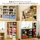 Shirai Sangyo TNL-6059DK Tanario Free Rack, Shelf, Bookcase, Dark Brown, Width 23.2 inches (59 cm), Height 23.6 inches (60 cm), Depth 11.4 inches (29 cm)