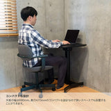Itoki YLU-690-BK Standing Desk, Elevating Type, Gas Pressure Type, For Home Work, Computer Desk, Stepless Adjustable Height, Stepless Angle Adjustment, Salida Lifting Desk, Width 27.2 x Depth 18.5 x Height 28.3 - 43.7 inches (69 x 47 x 72 - 111 cm), Black