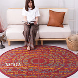 Hagiwara 81932600 Igusa Rush (Rush Grass), Red, Diameter of Approximately 70.9 inches (180 cm), Igusa Rug (Backed)