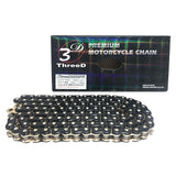 Thred Motorcycle Chain 525SPR Black/Gold 120L MLJ (CASHIME JOINT) NX RING SEAL