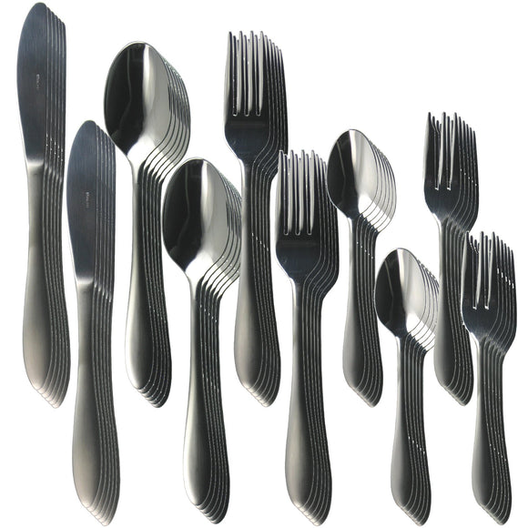 Nagao Tsubame Sanjo Dinner Cutlery Set, 60 Pieces, 18-0 Stainless Steel, Made in Japan
