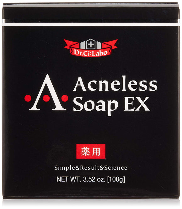 Dr.Ci:Labo Medicated Acneless Soap EX Acne Prevention Soap Adult Acne Standard Weight 100g 1 Month's Supply