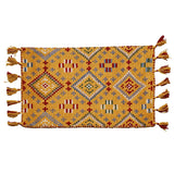 Hagiwara Entrance Mat, Indoor, Yellow, Approx. 27.6 x 47.2 inches (70 x 120 cm), Coomoose Yard, 100% Wool, Handloomed, Nordic Ethnic