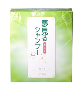 Flora 100% Natural No Fragrance Hair Shampoo Dreaming Shampoo 300ml x 3 Bottles