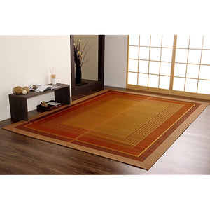 Ikehiko Corporation #8200960 Igusa Rug, Carpet, 3 Tatami Mats, Ranks, Approx. 69.3 x 90.6 inches (176 x 230 cm), Beige, Made in Japan, Hiba Treatment