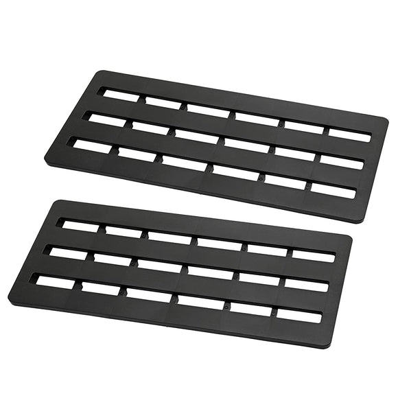 BLKP N-7576 Pearl Metal Closet, Slatted Type, Set of 2, Limited, Black, Plastic, Moisture and Condensation Protection, Black