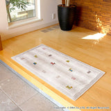 OKA Entrance Mat, Beige, Approx. 23.6 x 43.3 inches (60 x 110 cm), Washable, Corner Adhesion, Non-Slip, Approx. 23.6 x 43.3 inches (60 x