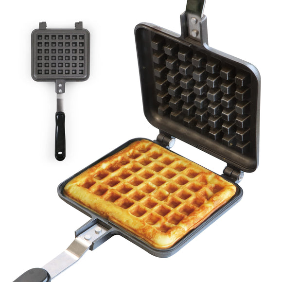 Waffle Direct Fire Grill Pan Breakfast Grill Hot Pan Direct Fire Solo Camping Lock Kitchen Outdoor Fry Pan Muffle