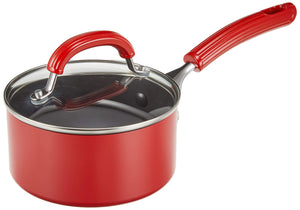 Meyer OR-S16 Single Handle Pot, Aluminum Alloy, Induction Compatible, Three Layers Bottom, Lightweight, Winding Treatment, Fluororocarbon Resin Coating, Red