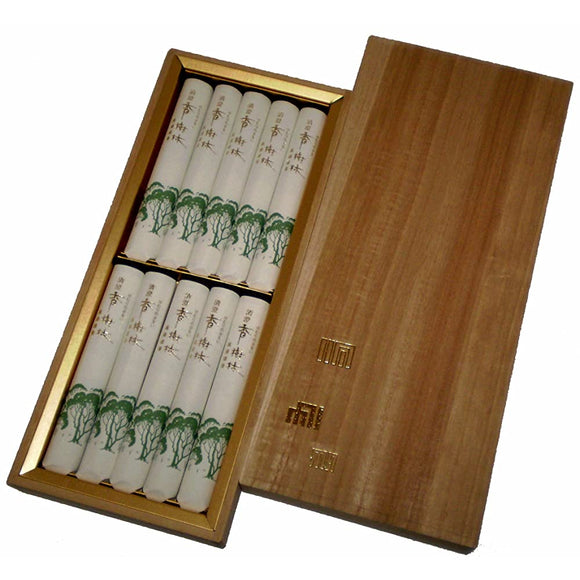 Tamashodo 4976239260545 Modern Buddhist Altar Incense, Kiyosumi Incense Forest, Short Size, 10 Paulownia Box