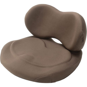 EXGEL Hug Kunfi Cushion, Brown, Won't Hurt Your Buttocks, Made in Japan, Pelvic Support, Posture Care, Urethane