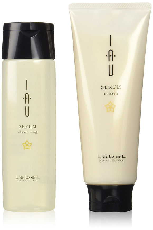 Lebel Io Serum Cleansing Shampoo 200mL & Cream Treatment 200mL Set Lebel iau SERUM