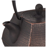 Nambu Ironware Teapot Sekitei Teapot Sekitei 0.2 fl oz (0.7 L) Copper Black W 6.1 x D 4.9 x H 6.9 inches (15.5 x 12.5 x 17.5 cm)