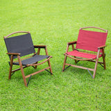 Bundok (Bandock) Rose Tile Chair BAMBOO <Black Red> BD-114 Foldable Natural Material