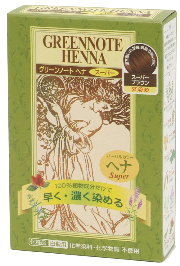 green note green note henna super brown