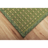 Ikehiko Corporation #8502529 Igusa Rug, Carpet, Compact, Basic, Non-Slip, Suction Sheet, Mira, Antibacterial, Odor Resistant, Approx. 70.9 x 70.9 inches (180 x 180 cm), Green